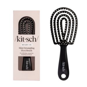 KITSCH Mini Black Detangling Flexi Brush