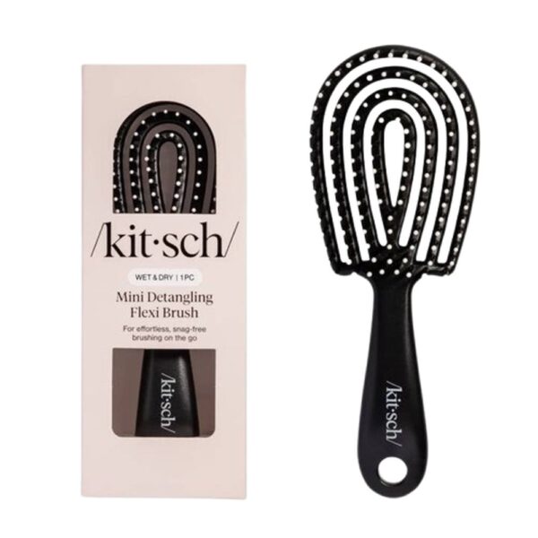 KITSCH Mini Black Detangling Flexi Brush