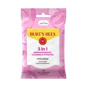 Micellar Rose 3-in-1 Cleansing Facial Towelettes 10 Count
