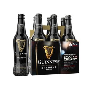 Guinness Draught Stout Import Beer 6 Bottles 11.2 fl oz